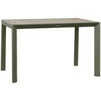 Hespéride Gartentisch 4-sitzer evasion beige leinen lorbeerblatt -