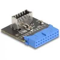 DeLOCK 67174, USB 3.0 internal (19-pin), USB Type-E, Weiblich, Schwarz, Blau, Grau, China, 5 Gbit/s