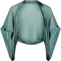 Vera Mont Chiffonstola mit 3/4 Arm in Dark Emerald | Gr.: XL