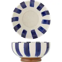 Creative Collection Shakti Schale, blau/weiß, Höhe 12cm, Keramik - , Shakti, Blau, für Küche, Keramik, Skandinavisch