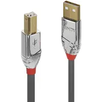 Lindy 36640, 0,5 m, USB A, USB B, USB 2.0, 0,48 Gbit/s, Grau
