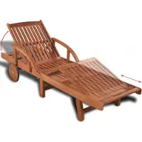 vidaXL "Sonnenliege HOMMIE - Gartenliege - Gartenmöbel - Massivholz Akazie - 200x68x30-83 cm NeuMöbel 7071323