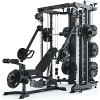 ATLETICA KSK Multipresse Set | OUTPERFORM | inklusive Jammer Arms und Leg Press & X-Bench Hantelbank mit Optionen für Arm- und Beintraining