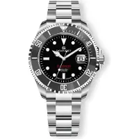 Gigandet Automatikuhr Edelstahl Saphirglas Sea Ground 300 - G300-004M