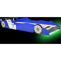 vidaXL "2026 Aktion"Kinderbett - CLORIS - Jugendbett eleganten Design - mit LED im Rennwagen-Design 90 x 200 cm Blau - DEMöbel2719792
