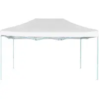 vidaXL "Garten-Pavillon Wasserdicht Design - Profi-Partyzelt/ Festzelt - Faltbar 280x410x315 cm Stahl Weiß NeuMöbel 9743442