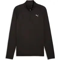 Puma M PWRTRAIN FABRIC MIX 14 ZIP - Black, Größe:XXL