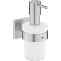 GROHE Start Cube QuickFix Seifenspender mit Halter, klebbar, supersteel
