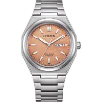 Citizen Herren Armbanduhr AW0130-85ZE Eco Drive Super Titanium orange