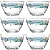 Leonardo Schüssel Bambini Avventura Weltraum 12 cm (Set von 6)