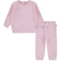 Levi's Kids Levis Kids Neugeborenen-Geschenkset "LVN HOODIE,JOGGER SET" Set, 2 Stk. mit kleiner Label-Applikation- Stickerei