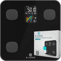 Evolve Waage Personenwaage Digital - 16 Messungen - Intelligente Waage mit Körperanalyse - Präzisionswaage - Waage - Digitale Waage - Inkl.