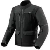 REV'IT! Revit Offtrack 3 H2O wasserdichte Motorrad Textiljacke, schwarz, 4XL