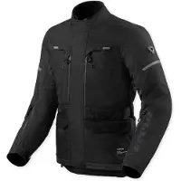 REV'IT! Revit Outback 5 H2O wasserdichte Motorrad Textiljacke, schwarz, 4XL