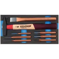 Gedore 1500 CT1-350 Meißel-Sortiment in Check-Tool-Modul, 2309041