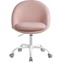 Songmics Homeoffice Stuhl, Drehstuhl, Schreibtischstuhl, rosa