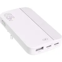 Force Power , Ladegerät 65 W USB-A/2x USB-C Klappbar Power Delivery GaN, Weiß
