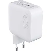 Force Power , Universelles 100W GaN Netzladegerät USB-C und USB-A PD, Weiß