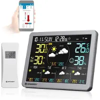 Bresser 4CAST SG WLAN Wetterstation mit Außensensor, Tuya App