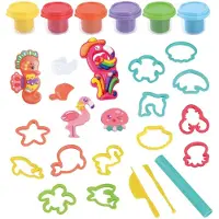 Playgo Küstentiere-Ton-Set – 6 Tontöpfe
