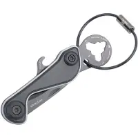 Troika Multitool PARCEL Cut & Cart, KTL30/TI, 9 Funktionen, schwarz / titan, Schlüsselanhänger