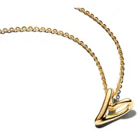 Pandora 364360C00-45 Damen-Halskette Herz Goldfarben