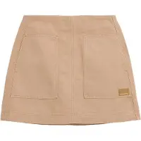 Armedangels WORKWEAR CANVAS MINI-ROCK | 100% Bio-Baumwolle - braun (M)