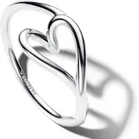 Pandora 194361C00 Damenring Herz Klein Silber