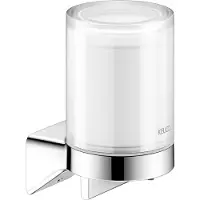 Keuco AVENO Seifenspender für Flüssigseife, Füllmenge 180 ml, Echtkristall-Stulpgas mattiert