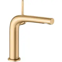 Keuco EDITION 400 Einhebel-Waschtischmischer 150, ohne Ablaufgarnitur, Ausladung 153mm, 51502250100, Farbe: Messing / Messing gebürstet