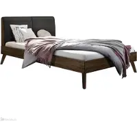 Hasena Bett Simone 25 Nussbaum 2023 Polsterkopfteil smoke 140x200