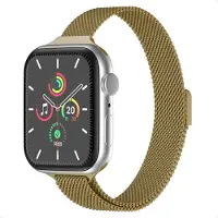 IMoshion Mailandisches schlankes Armband für Watch Series 1 - 9 / SE (38/40/41 mm) | Series 10 / 11 (42 mm) - Gold