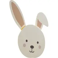 QAZQA Kinder Wandleuchte Beige mit Detail inkl. LED 3-Stufen Dimmbar - Benny der Hase