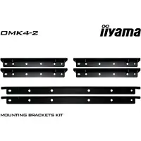 Iiyama OMK4-2 Befestigungswinkel-Kit für iiyama Open Frame TF49/55/65_39UHSC Displays