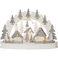 Star Trading 272-17, Leichte Dekorationsfigur, Grau, 10 Glühbirne(n), LED, 0,08 W, Warmweiß