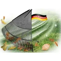 Novatool 2X Laubbesenkopf, Laubbesen mit 30 Kunststoff-Zinken, Rechen Arbeitsbreite 75cm, Laubrechen