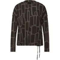 Street One Print-Shirt mit Tunnelzug und grafischem Allover-Print