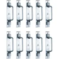 Alberts 864583 Torgriff, Typ St. Etienne, galvanisch blau verzinkt, 160 x 30 mm, 10er Set