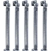 Alberts 842987 Torfeder, zum Anschrauben, galvanisch blau verzinkt, Länge 280 mm, 5er Set