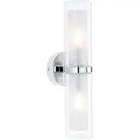 Paulmann Wandlampe Luena, dimmbar, chrom / silber, für Wohn- / Esszimmer, Metall, Modern, Wandleuchte, Wandlampe Bad