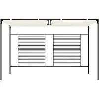 vidaXL "WINTER SALE" Pavillon mit Ausziehbarem Dach 3x4x2,3 m Cremeweiß 180 g/m² - Pavillons & Partyzelte NEU2074064