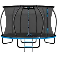 Thunder Gartentrampolin Ultra 366 cm 12 ft Innennetz 150 kg Blau Schwarz
