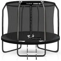Thunder Gartentrampolin Elite 244cm 8 ft Innennetz 150 kg Schwarz