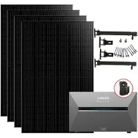 Anker SOLIX Solarbank 3 Pro 1.820 W Balkonkraftwerk mit Halterung Flachdach