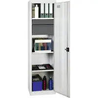 Stumpf & Kossendey Stumpf Werkzeug- und Materialschrank Serie 3000 lichtgrau + 1 Schublade 100 mm + 1 Schublade 200 mm