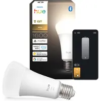 Philips White A67 – Smart-Lampe E27 – 1600, Intelligentes Leuchtmittel, Bluetooth/Zigbee, Weiß, LED, E27, A21