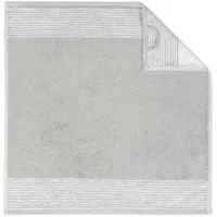 Cawö Küchenhandtuch Two-Tone Platin 50 x 50 cm (4er Set)