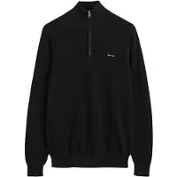Gant Pullover Cotton Half Zip Herren Black 24-XXXL