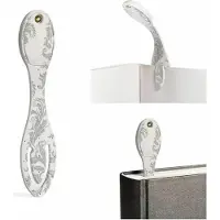 Bookchair Flexilight Leselicht (White Flowers) - wei - 2 in 1 Leselampe & Lesezeichen - LED Leselicht - G
