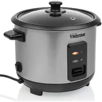 Tristar RK-6146, Schwarz, Silber, 1 l, Tasten, 0,8 m, Edelstahl, Glas